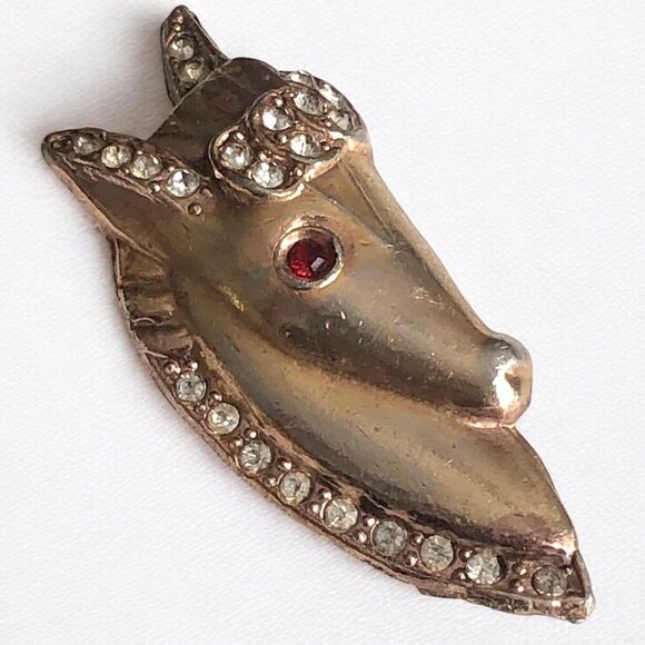 Vintage Adolph Katz Coro Horse Head Brooch - Picture 1 of 6